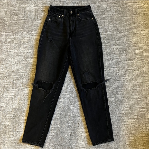 H&M Denim - H&M womens Black Relaxed Jeans